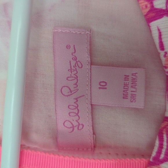 Lilly Pulitzer Simone Shift Dress in Cheeky Melon Rule Breakers Toile Size 10 - Picture 4 of 5